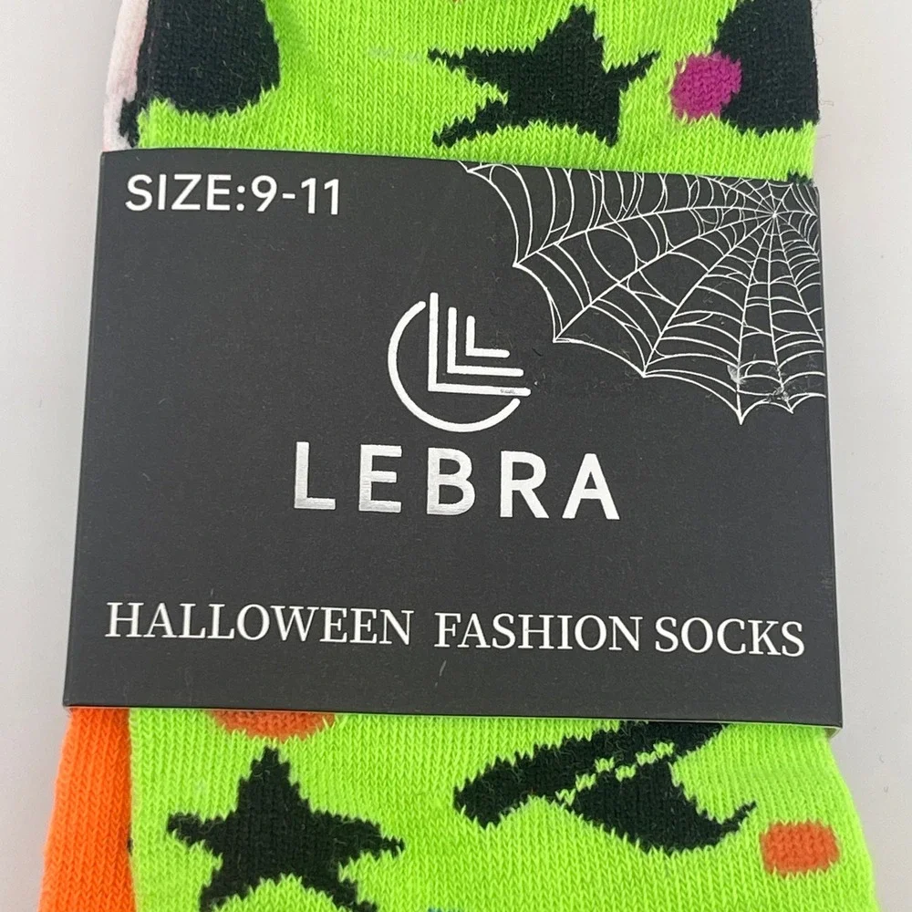 NEW LeBra Halloween‎ Fashion Socks 3 Pair Pack Size 9-11 NEW Cotton Holiday